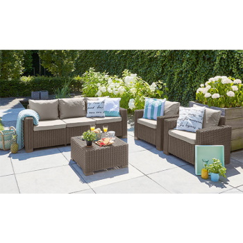 Baštenski set California 3 seater, kapućino CU 253327-1